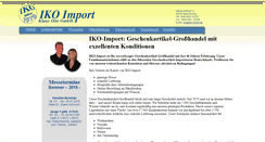 Desktop Screenshot of iko-import.de